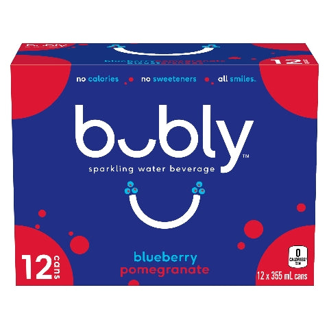 BUBLY BLUEBERRY POMEGRANATE [12 pkg]