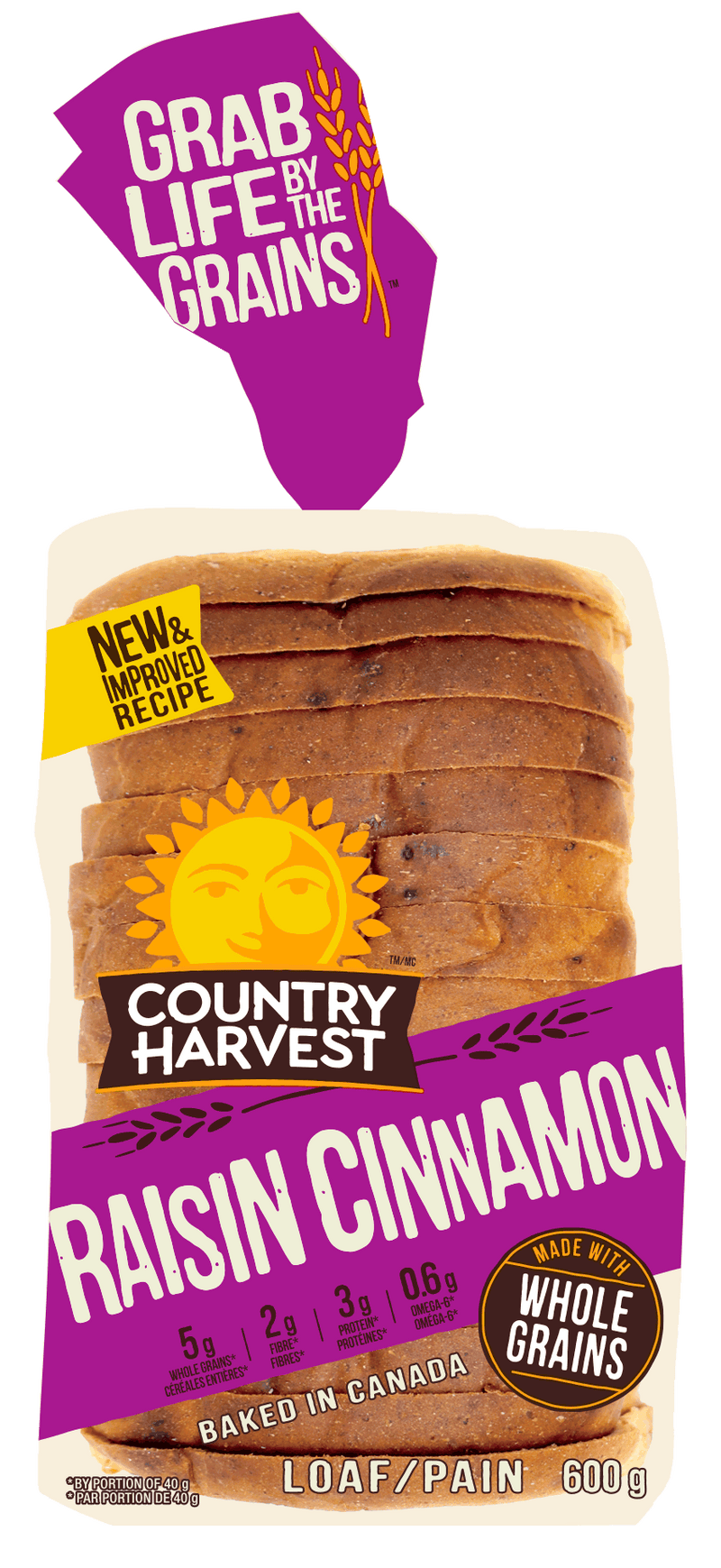 CH CINNAMON RAISIN BREAD [600 G]
