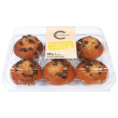 COMPLIMENTS CHOC CHUNK MUFFINS [600 G]