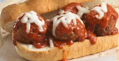 PEPPER'S OWN MEATBALL SUB with Mozza