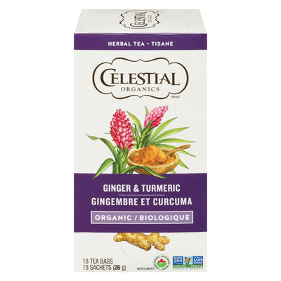 CELESTIAL ORG TURMERIC TEA [18 pcs]