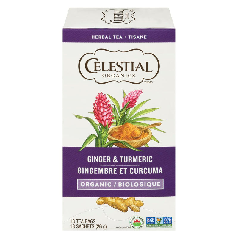 CELESTIAL ORG TURMERIC TEA [18 pcs]