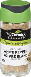 MCCORMICK GOURMET ORGANIC Ground White Pepper, 15 G