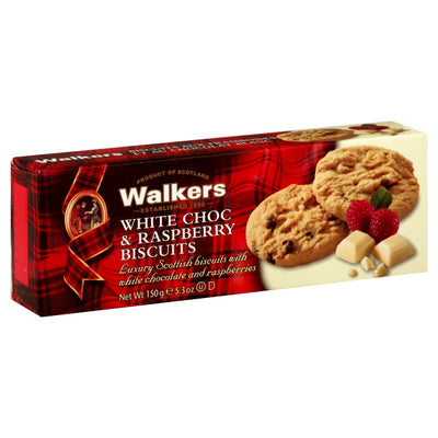 WALKERS WHT CHOC RASP BISCUITS [150 G]