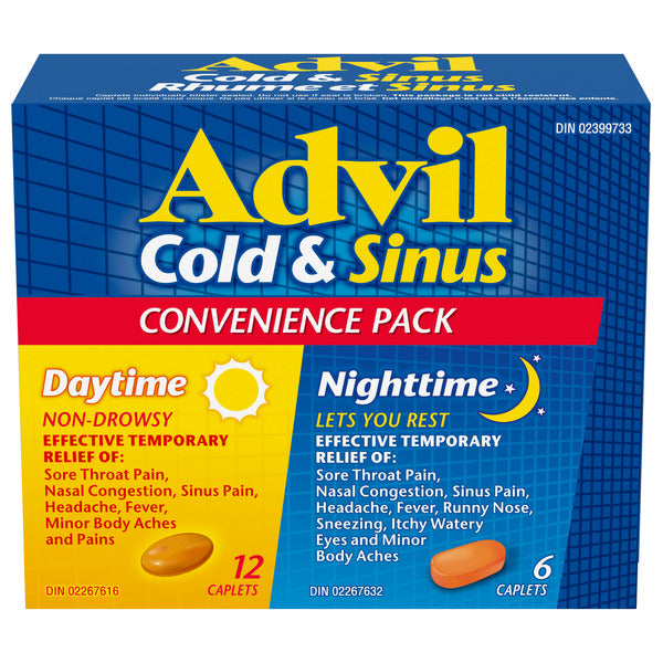 ADVIL COLD & SINUS NON DROWSY [18 S]