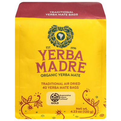YERBA MADRE ORG TEA BAGS [40 PACK]