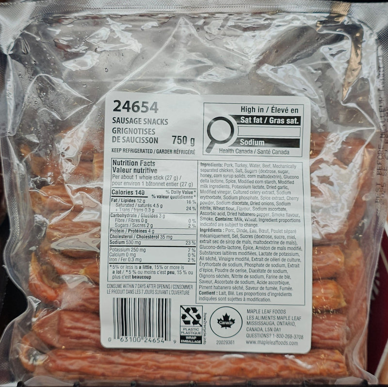 PEPPERONI SAUSAGE SNACKS [750 G]