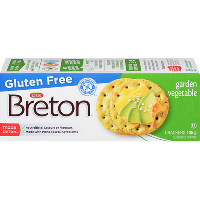 BRETON GF GARDEN VEG CRACKERS [135 G]