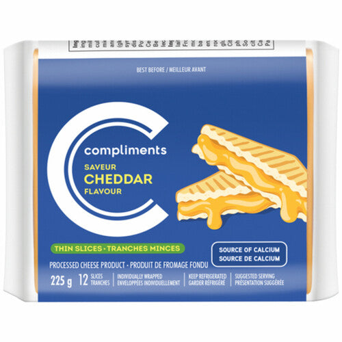 COMPLIMENTS CHEDDAR SLICES [225 G]
