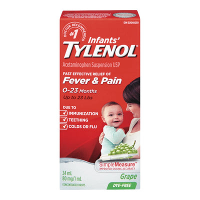 TYLENOL INFANT DYE FREE GRAPE [24 ml]