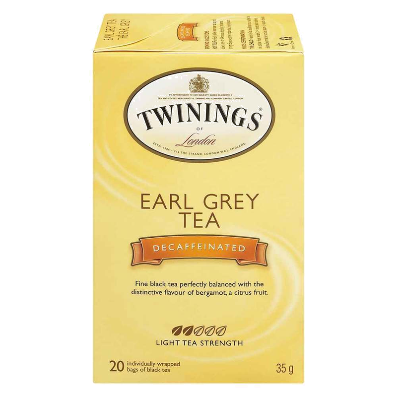 TWINING DECAF EARL GREY TEA [20 BAGS]