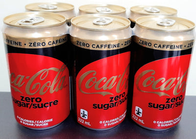 COKE ZERO CAFFEINE FREE MINIS [6 x222M]