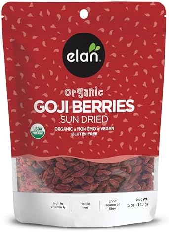 ELAN ORGANIC GOGI BERRIES Sun Dried, 140g