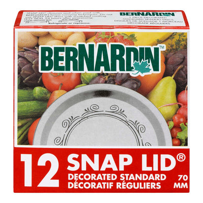 BERNARDIN 1 LID STANDARD SNAP [12 PACK]