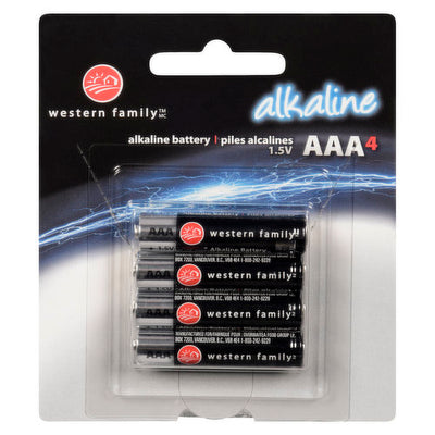 WF ALKALINE BATTERY AAA [4 PK]