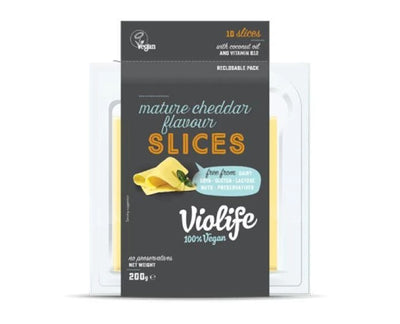 VIOLIFE CHEDDAR MATURE SLICES [200 G]