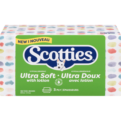SCOTTIES ULTRA SOFT W/LOTION [104 PK]
