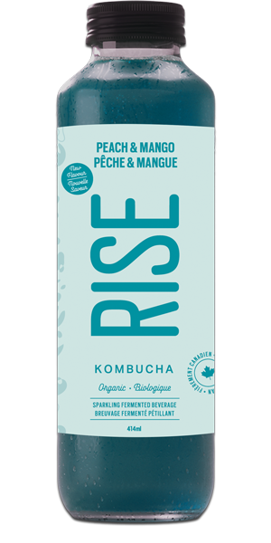 RISE PEACH MANGO KOMBUCHA [414 ML]