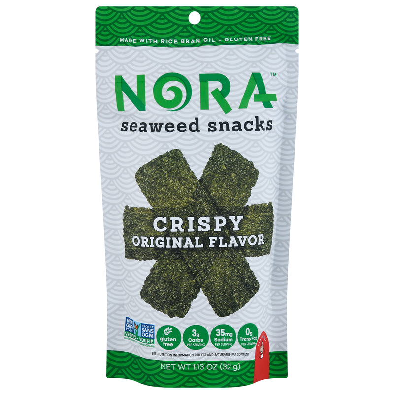 Nora Original Flavor Crispy Seaweed Snacks, 32 g