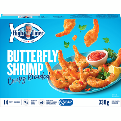 HIGH LINER BUTTERFLY SHRIMP Crispy Breaded, 330g