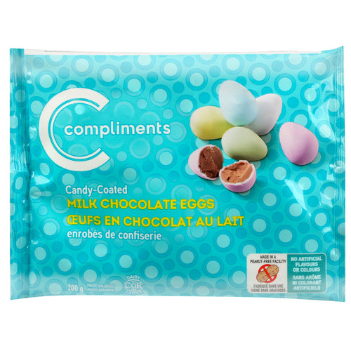 COMPLIMENTS CHOCOLATE MINI EGGS, 200g