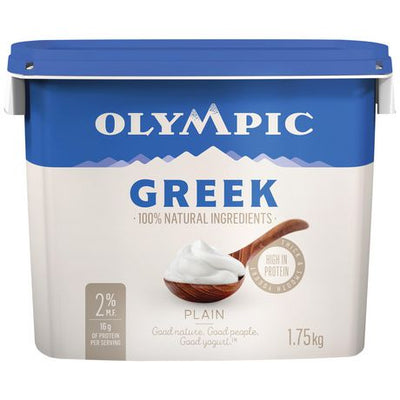 OLYMPIC GREEK 2% PLAIN YOGURT [1.75 KG]
