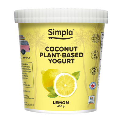 SIMPLA COCONUT YOGURT Lemon, 450 g