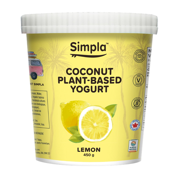 SIMPLA COCONUT YOGURT Lemon, 450 g