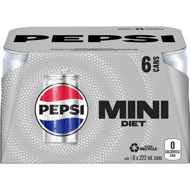 DIET PEPSI MINI CANS [6 X222]