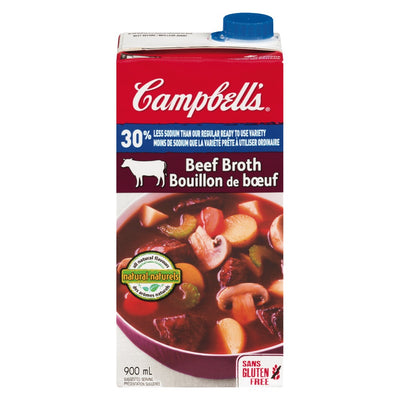 CAMPBELL LOW SODIUM BEEF BROTH [900 ML]