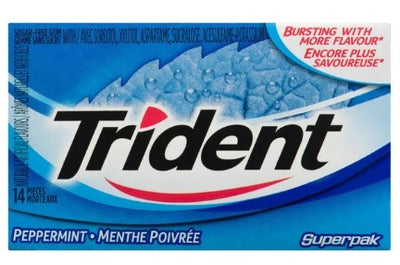 TRIDENT SUPERPACK PEPPERMINT [14 PK]