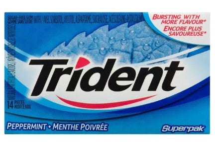 TRIDENT SUPERPACK PEPPERMINT [14 PK]