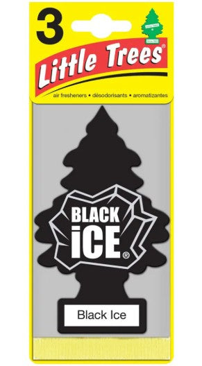LITTLE TREE FRESHNER BLACK ICE [3 pcs]