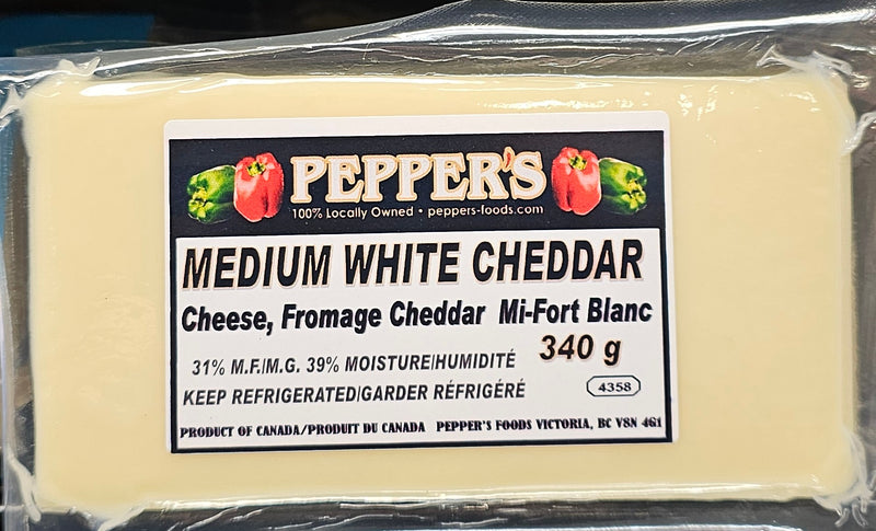 PEPPERS MED WHITE CHEDDAR [340 G]