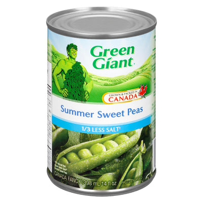 GREEN GIANT L/S SWEET PEAS [398 ML]