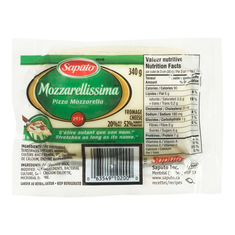 SAPUTO 20% MOZZARELLA [340 G]
