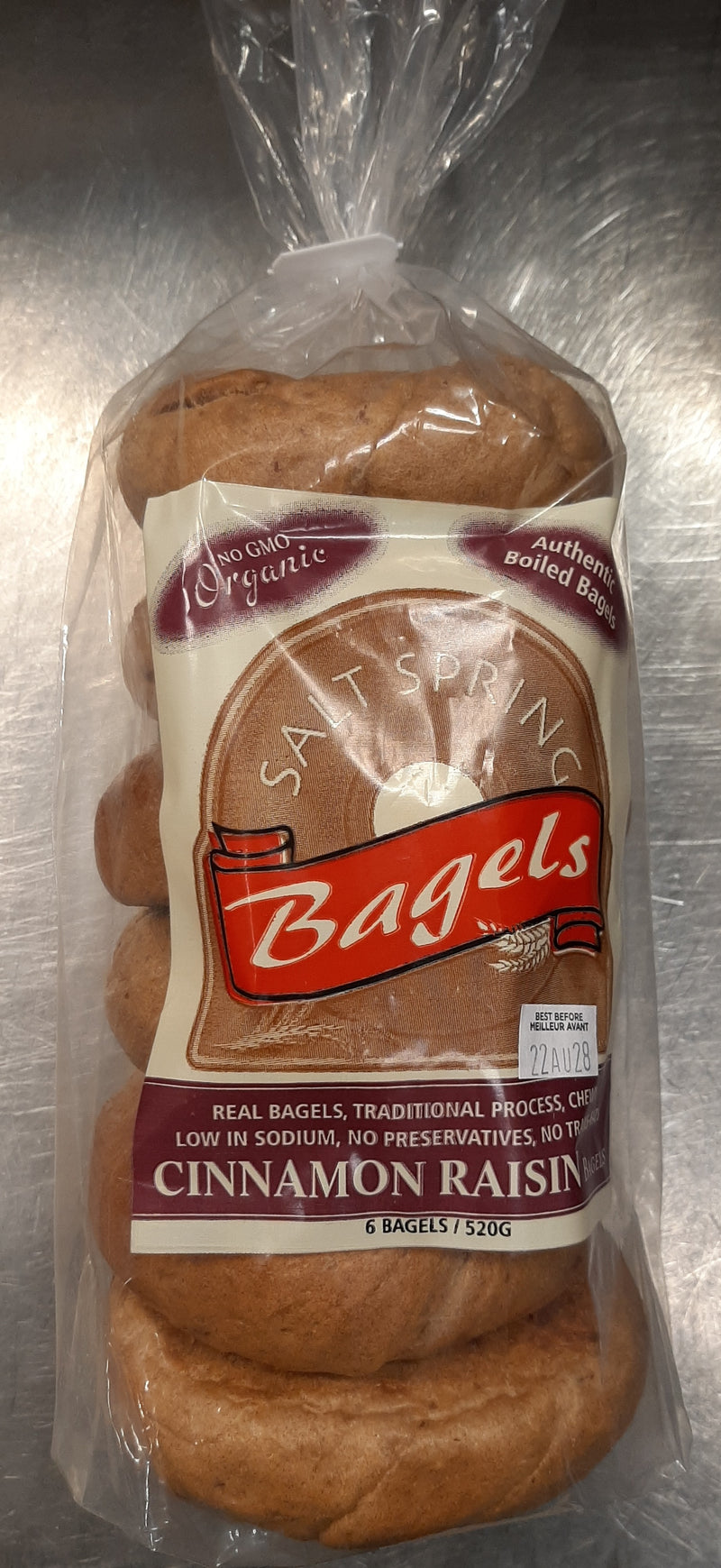 SALTSPRING ORG BAGEL CINN RAIS [6 PK]