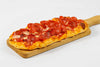 FLAT BREAD PIZZA SALAMI PEPPER
