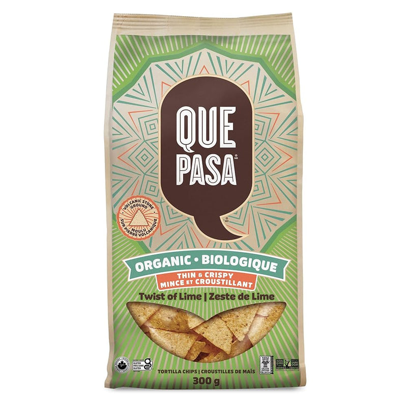 QUE PASA ORG THIN LIME CHIPS [300 G]