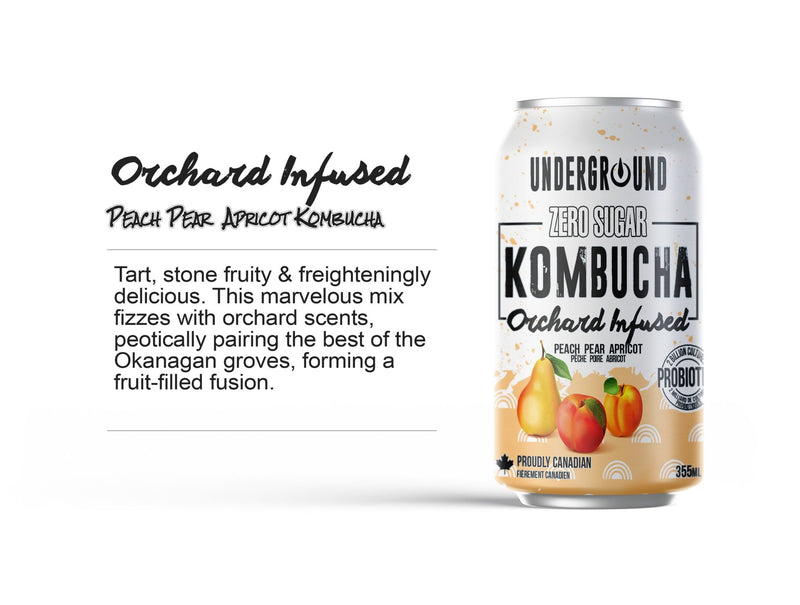 UNDERGROUND KOMBUCHA ASST [355 ml]