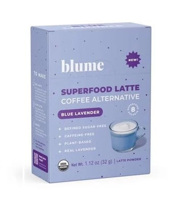BLUME SUPERFOOD LATTE Blue Lavender, 8 pk