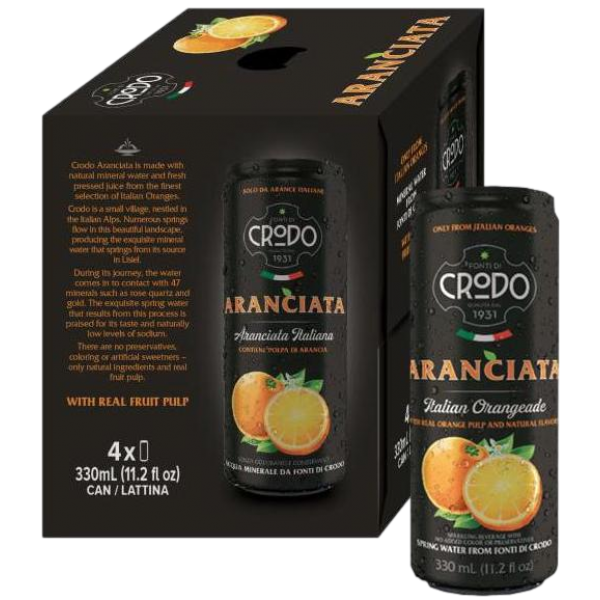 CRODO ARANCIATA SPARK WATER [4 X355M]