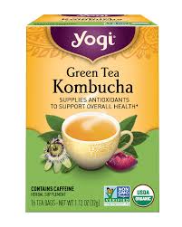 YOGI GREEN TEA KOMBUCHA [16 BAGS]