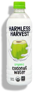 HARMLESS HARVEST ORGANIC COCONUT WATER, 296 ml