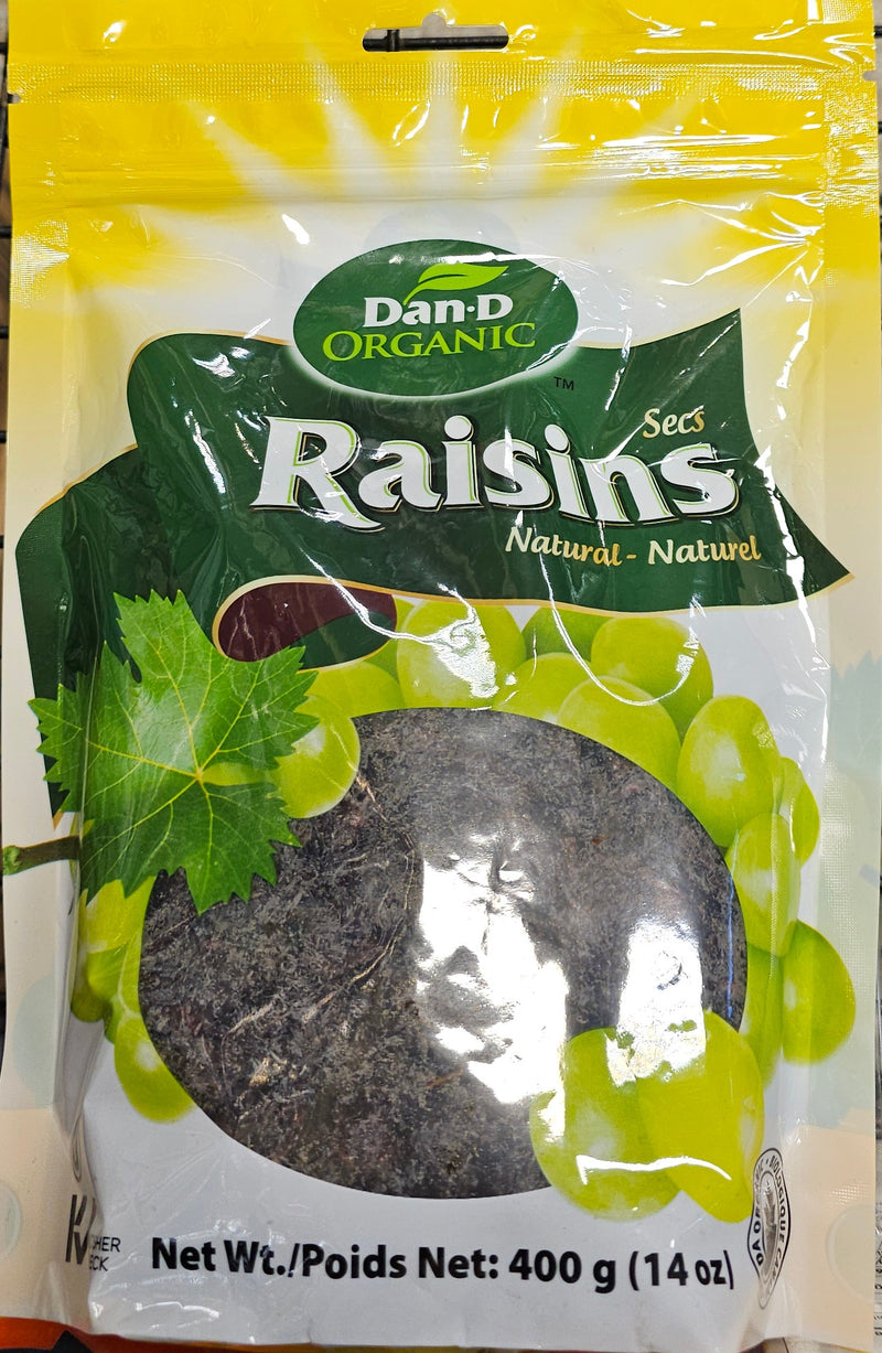 DAN-D-PAK ORG THOMPSON RAISINS [400 G]
