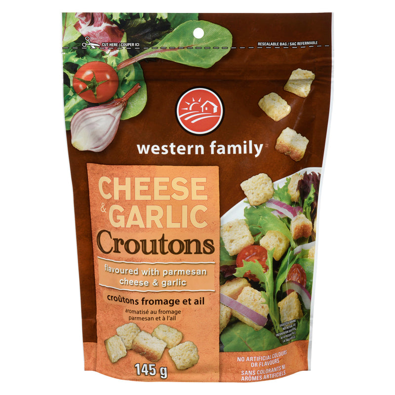 WF CHEESE % GARLIC CROUTONS [473 ml]