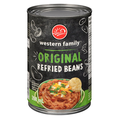 WESTERN FAMILY REFRIED BEANS [398 ML]