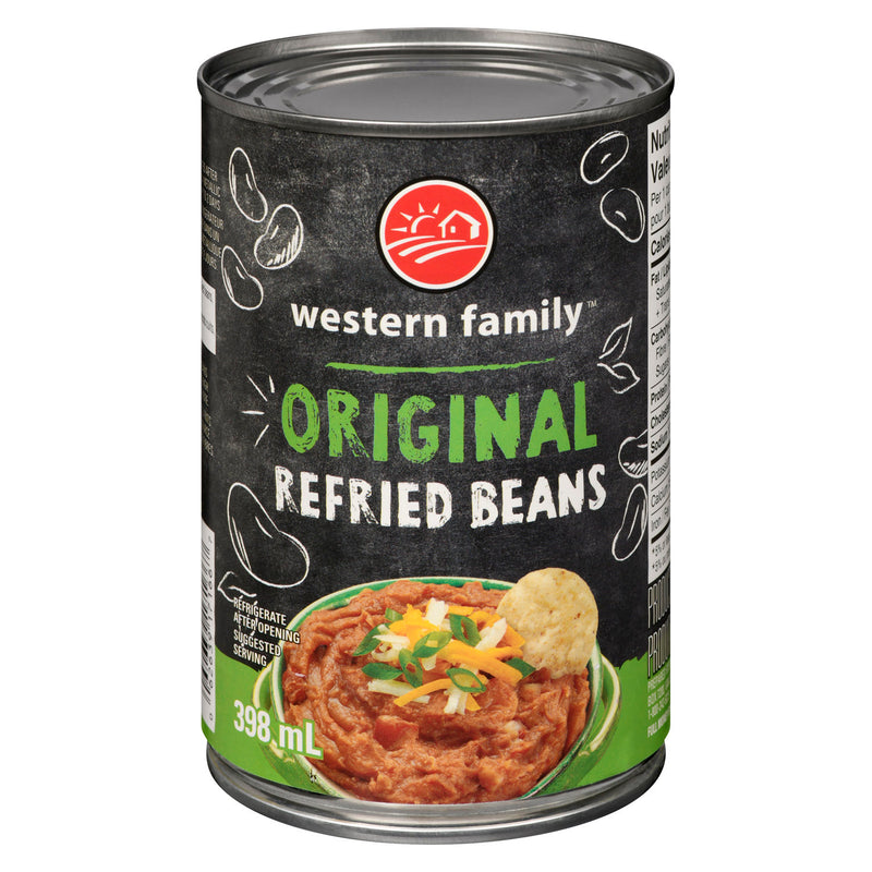 WESTERN FAMILY REFRIED BEANS [398 ML]