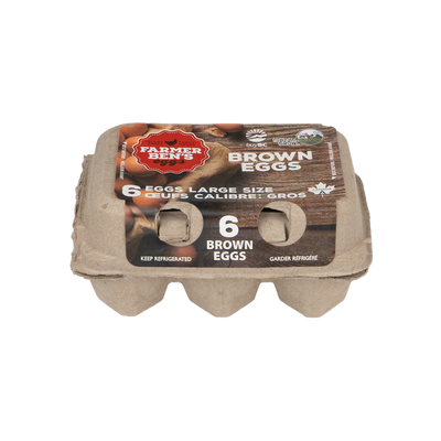 FARMER BENS 6 BROWN EGGS [6 PACK]