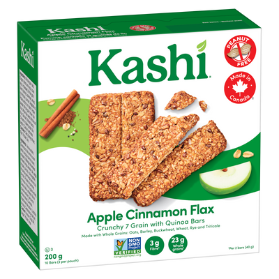 KASHI BARS APPLE CINNAMON FLAX [200 g]